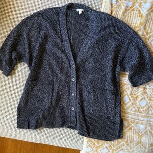 GAP Women's Dark Gray Cardigan Sweater